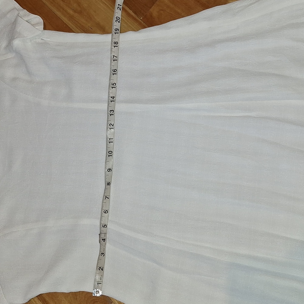 Vintage 90s Laura Ashley Short Sleeve Mimimalist Textured Dress Plus Size 14 - Picture 11 of 13
